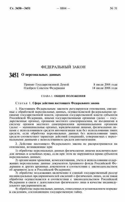 Требования Федерального закона no 152-ФЗ для организаций
