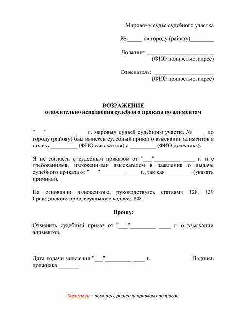 Подача искового заявления на взыскание алиментов