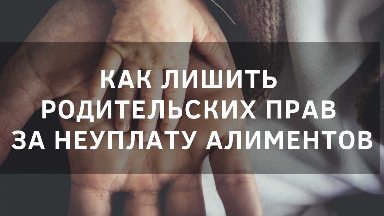 Основания для лишения родительских прав при неуплате алиментов: