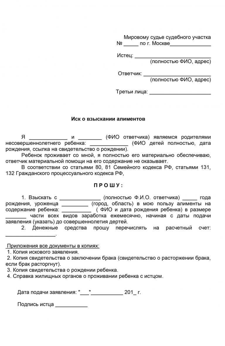 Процесс заполнения заявления на судебный приказ алименты: шаг за шагом