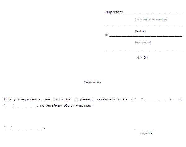 Право на отпуск без сохранения заработной платы по ТК РФ